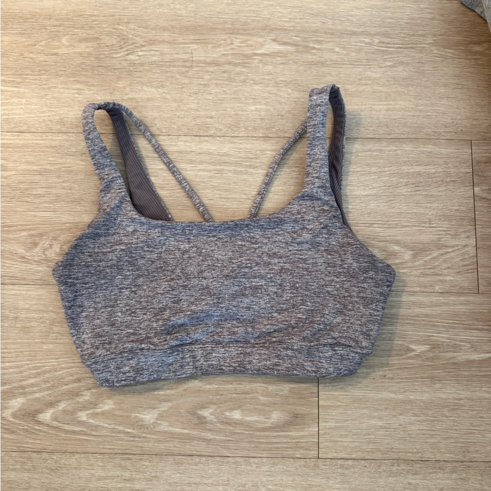 Heather lavender grey Athleta bra